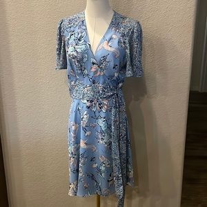 BCBGMAXAZRIA floral wrap dress